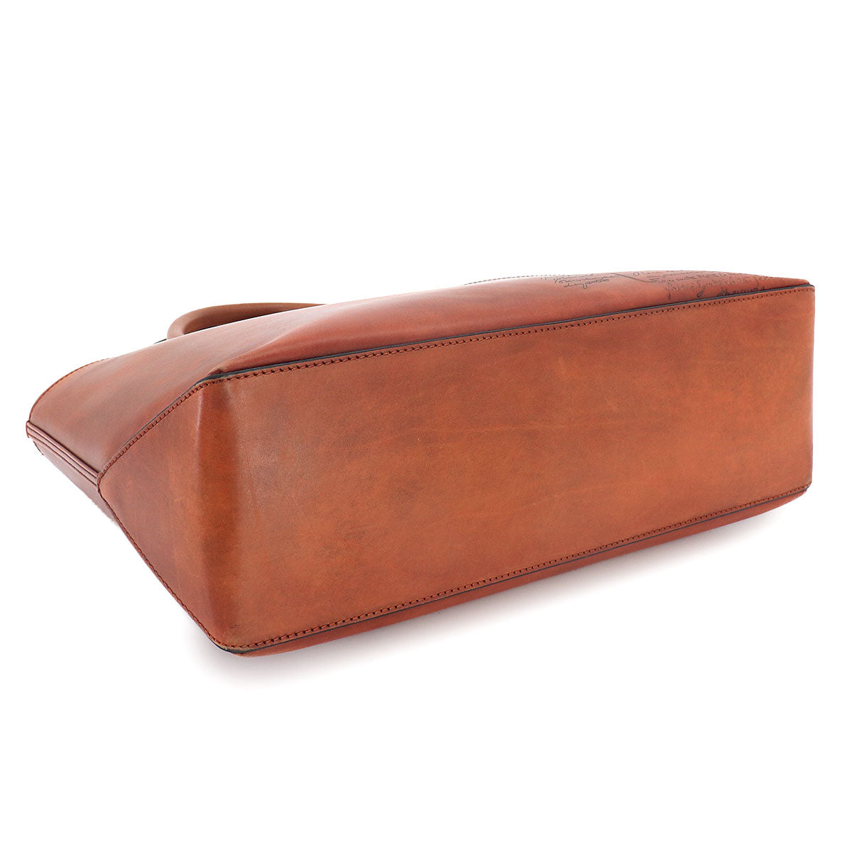 Calligraphy Toujours Tote Bag Venezia Leather Brown