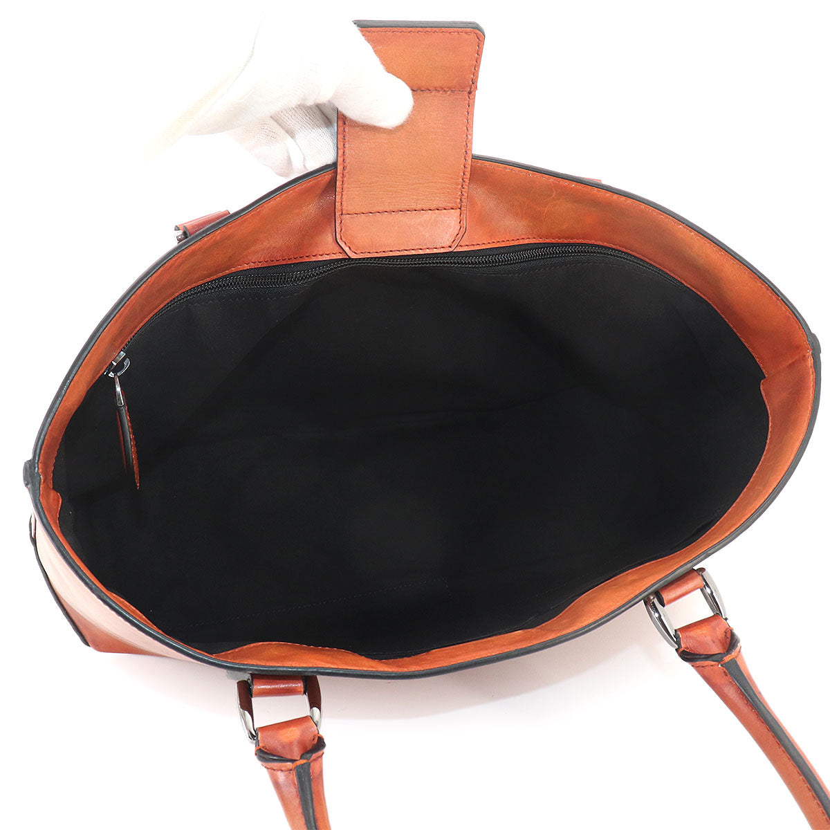Calligraphy Toujours Tote Bag Venezia Leather Brown