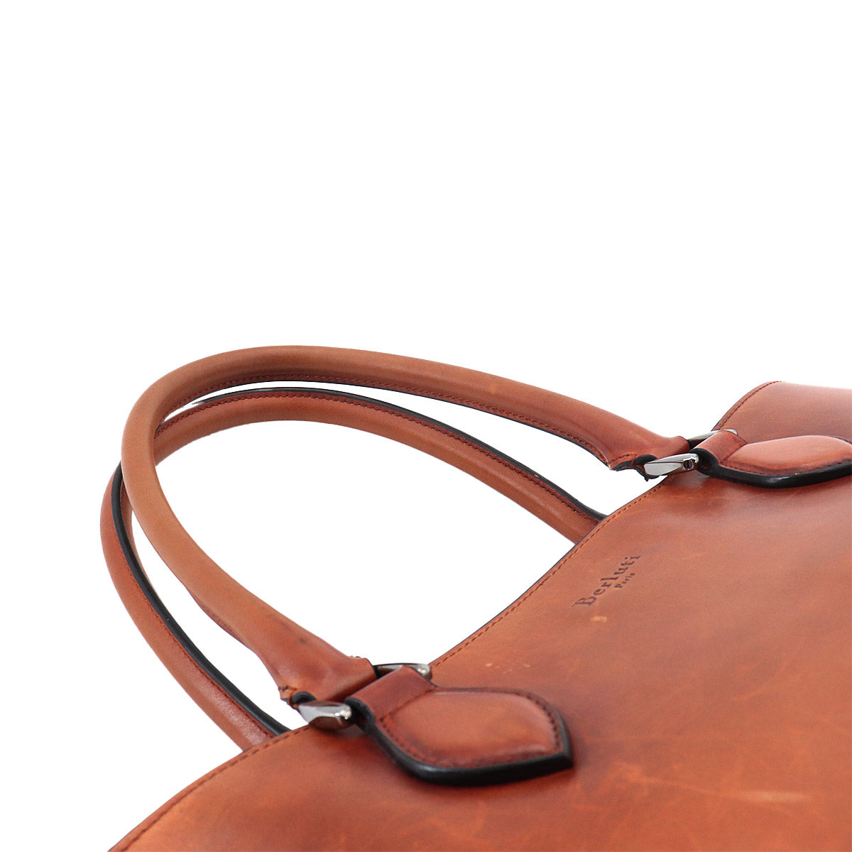 Calligraphy Toujours Tote Bag Venezia Leather Brown