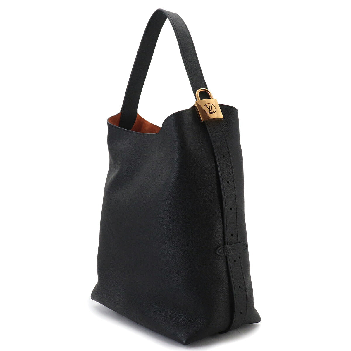 Low Key Hobo MM Shoulder Bag Leather Noir M24856