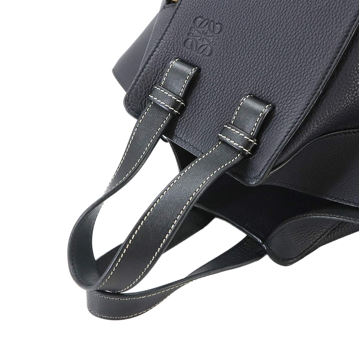 Hammock Small Hand Shoulder Bag Leather Navy Black Purse