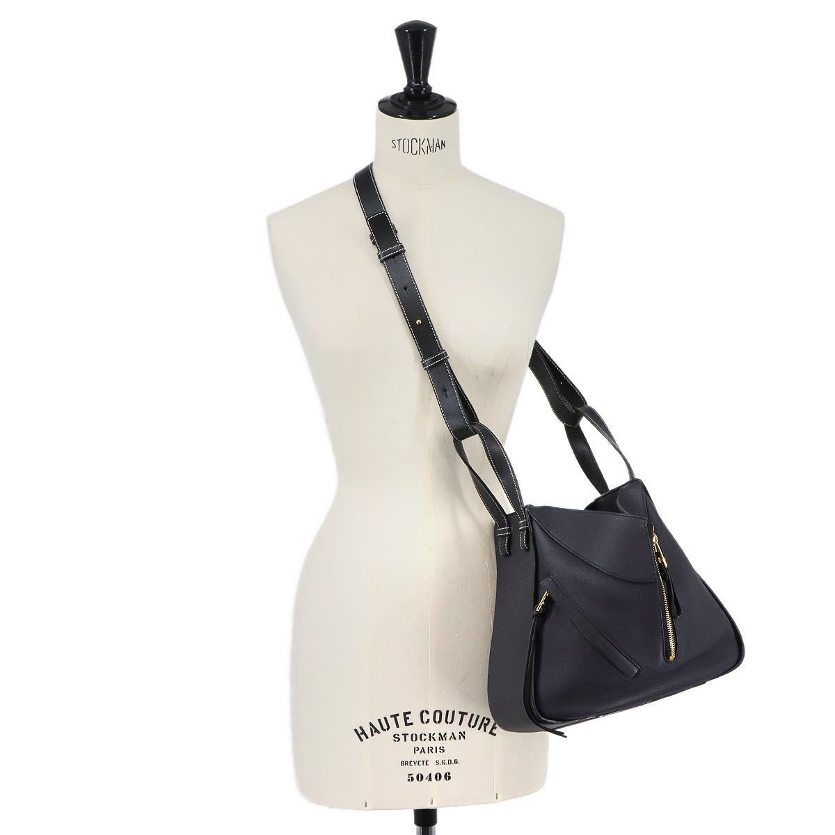 Hammock Small Hand Shoulder Bag Leather Navy Black Purse