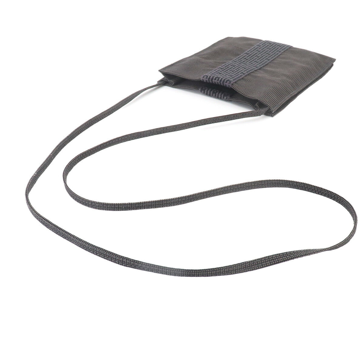 Herline Pochette Shoulder Bag Canvas Gray Purse