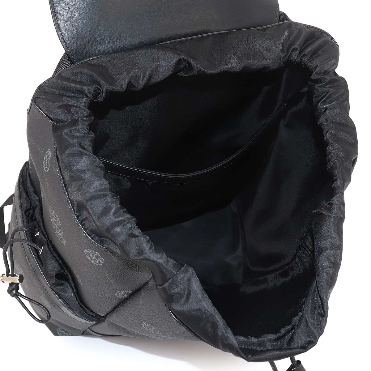 Hiker BackPack Leather Black Brown Purse