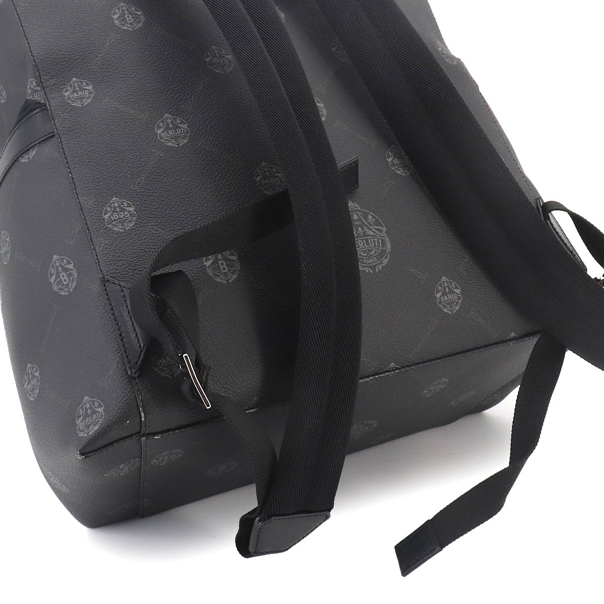 Hiker BackPack Leather Black Brown Purse