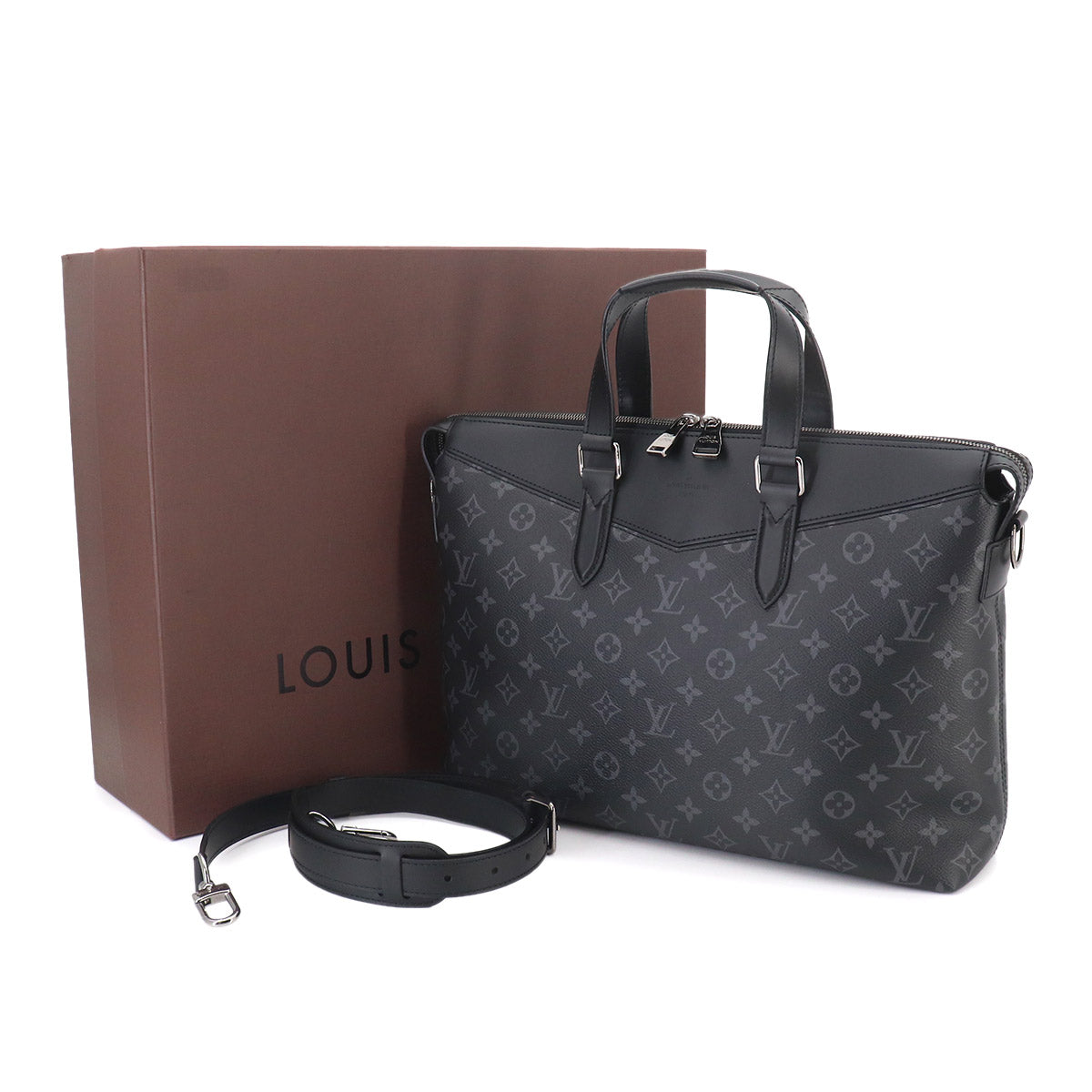 Monogram Eclipse Briefcase Explorer Business Bag M40566