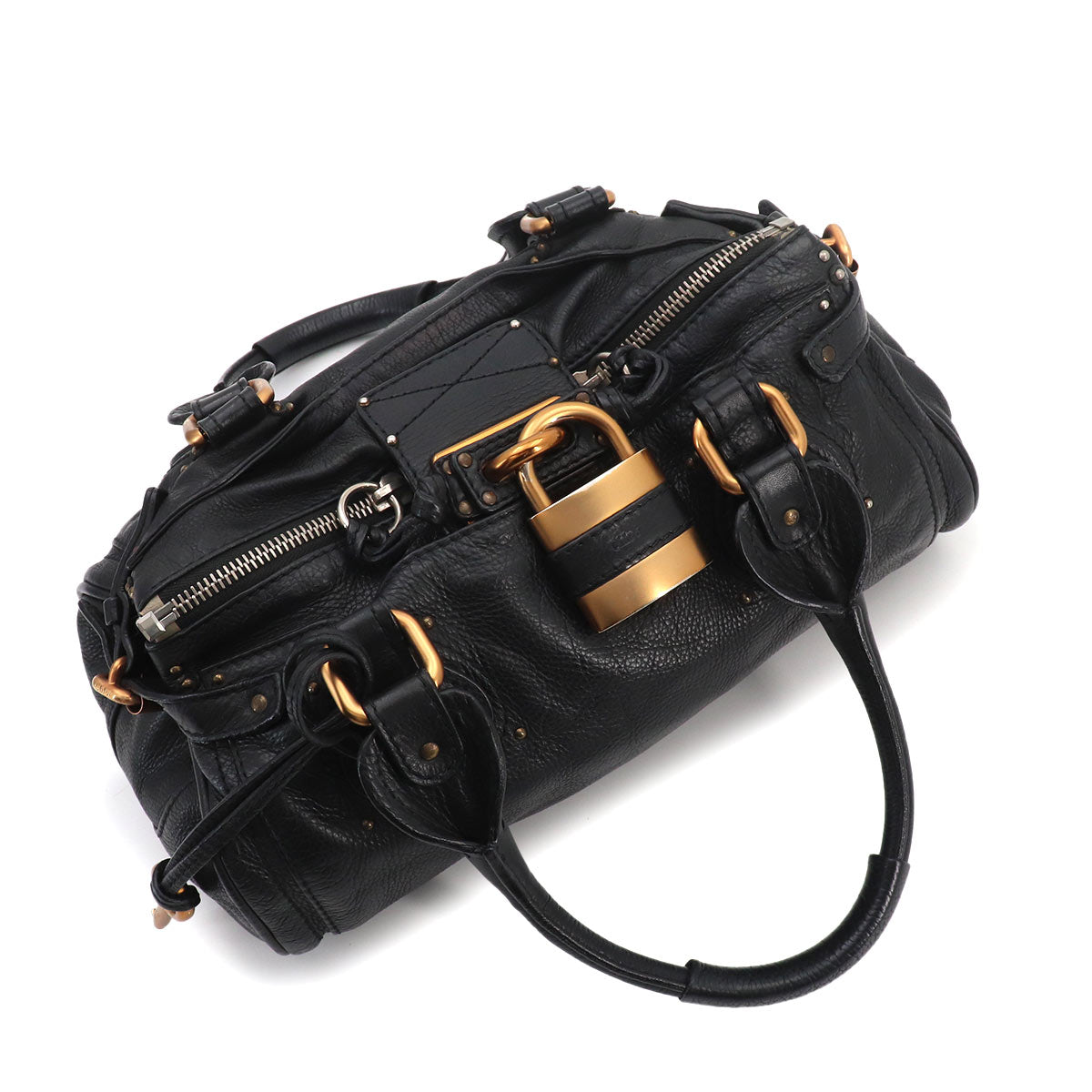 Paddington Hand Bag Leather Black Purse