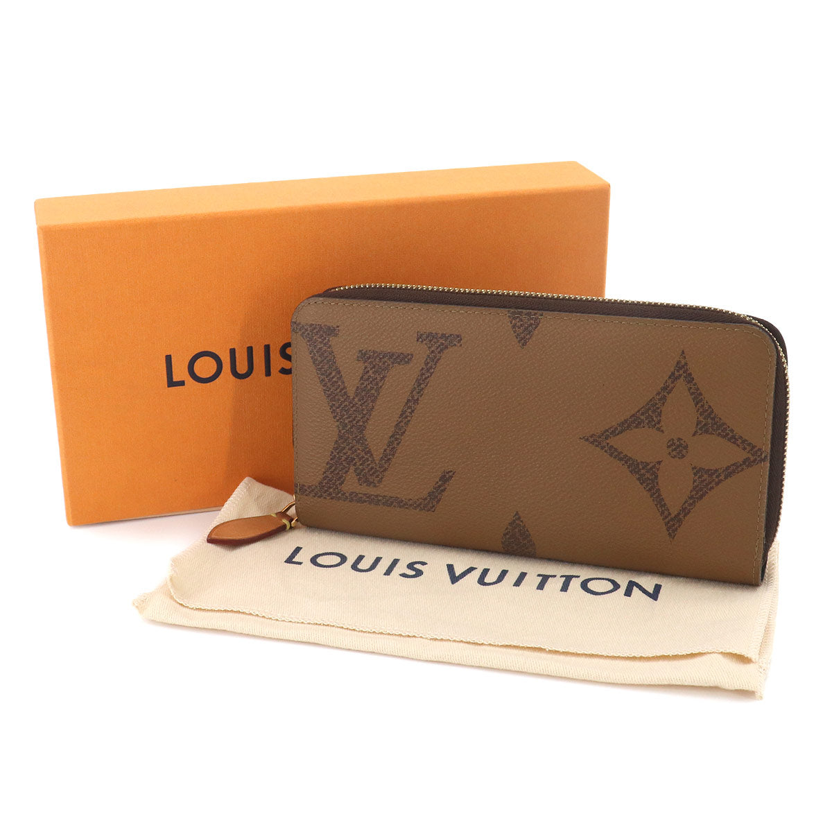 Monogram Giant Reverse Zippy Wallet Brown M67687