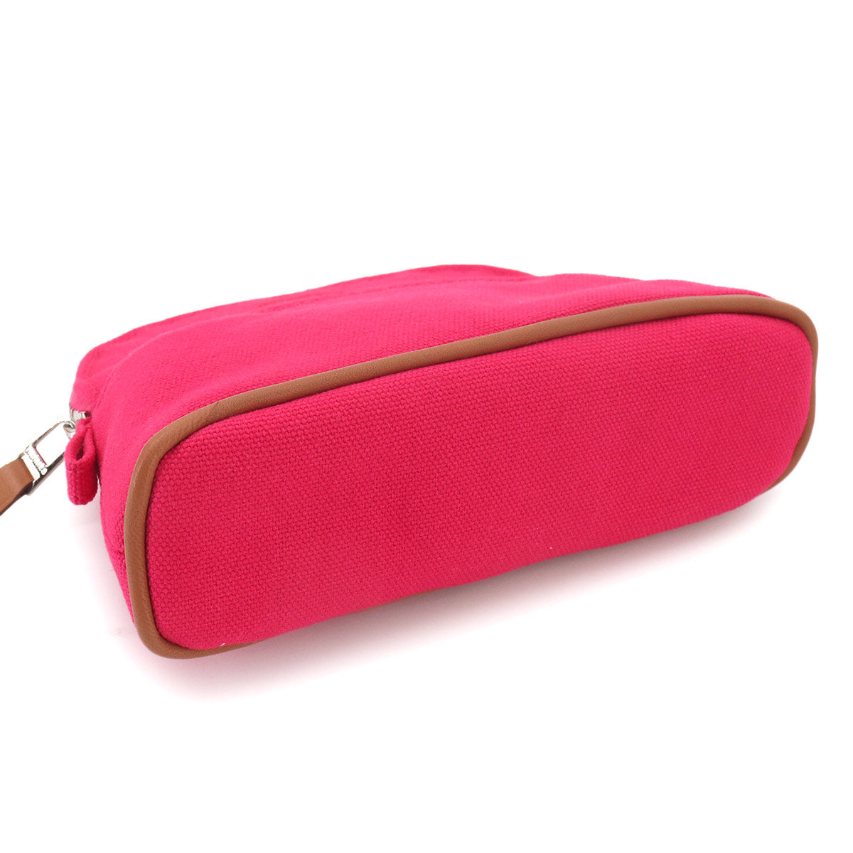 Bolide Pouch Mini mini Cotton Canvas Leather Hibiscus Purse