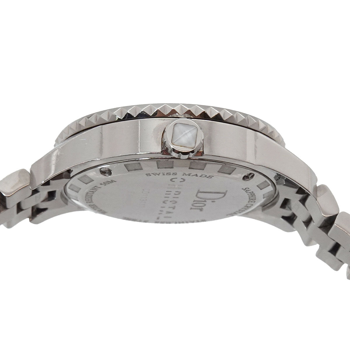 Christal CD113111 16P Diamond White Dial Ladies