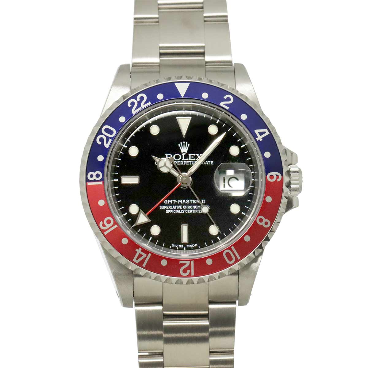GMT MasterII 16710 Serial K Date Black Dial Mens Watch