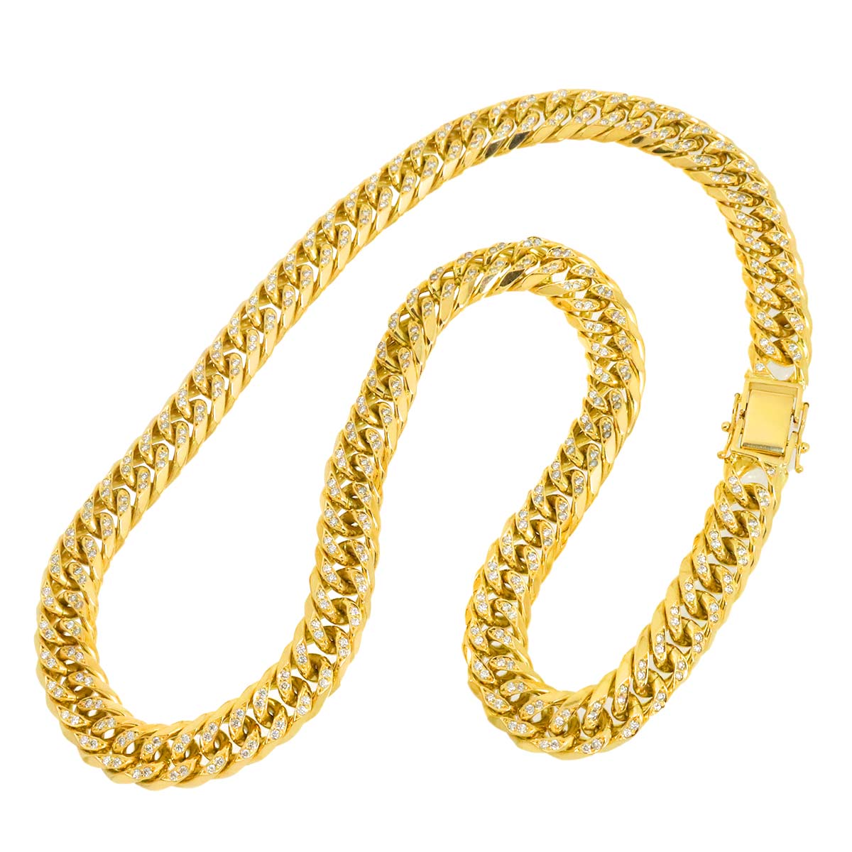 Kihei chain Necklace Diamond 8.03ct18K YG 750