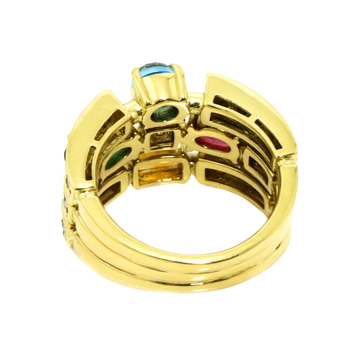 Multi Stone 2.81ct Diamond 0.78ct Ring 18K YG 750 Size6-6.25(US)