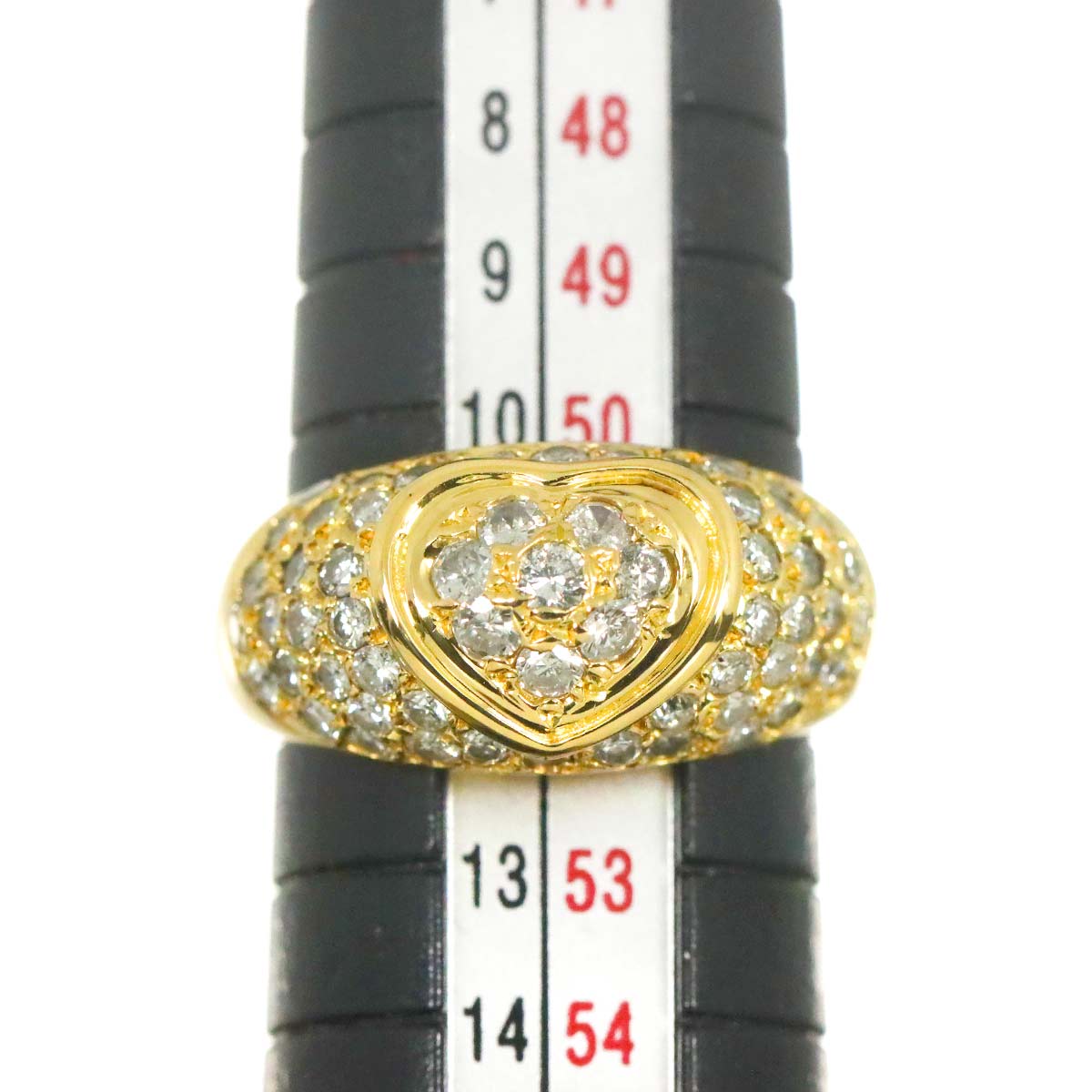 Diamond 1.26ct Ring 18K YG Yellow Gold 750 Size5.75-6(US)