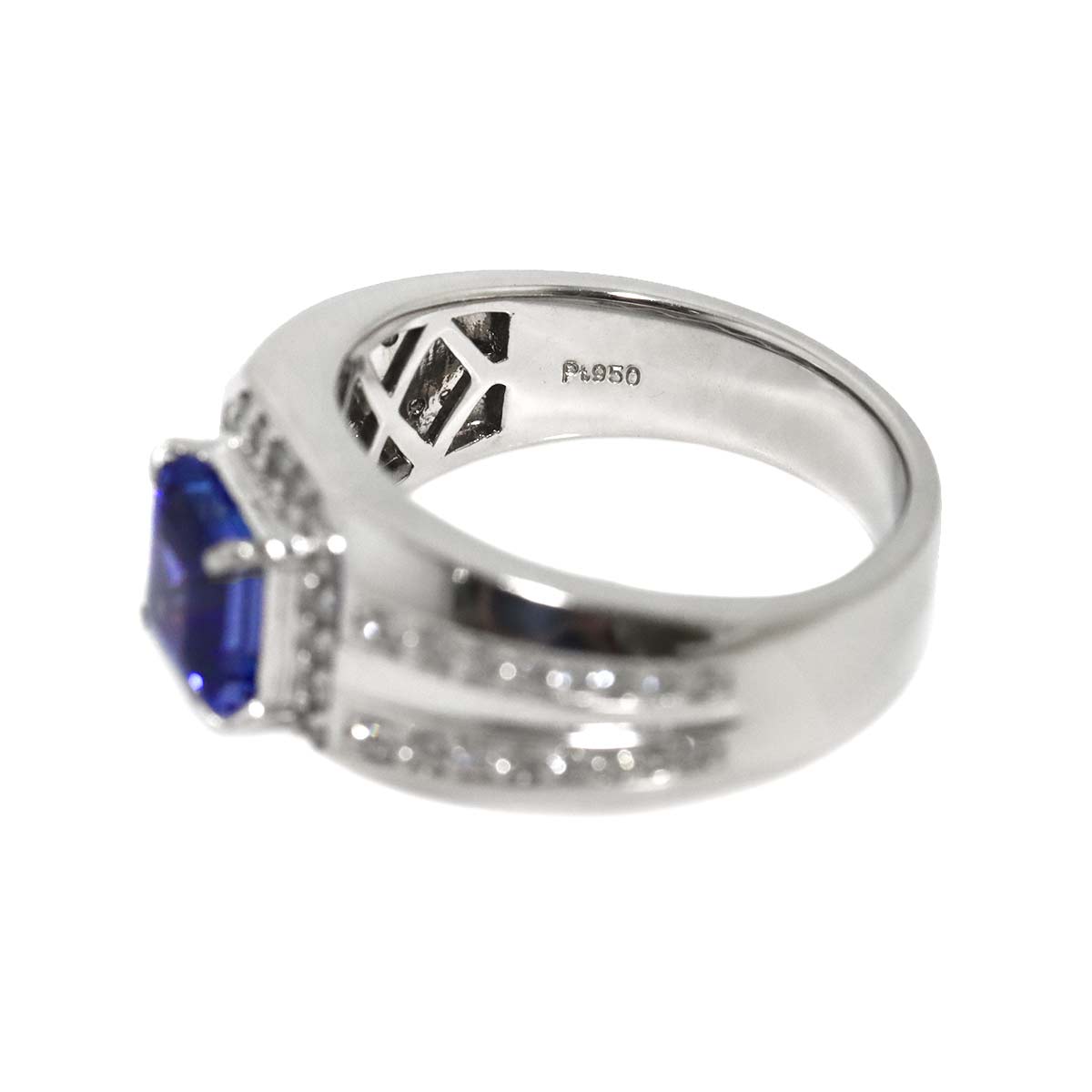 Tanzanite 2.02ct Diamond 0.60ct Ring Pt Platinum size8.25(US)