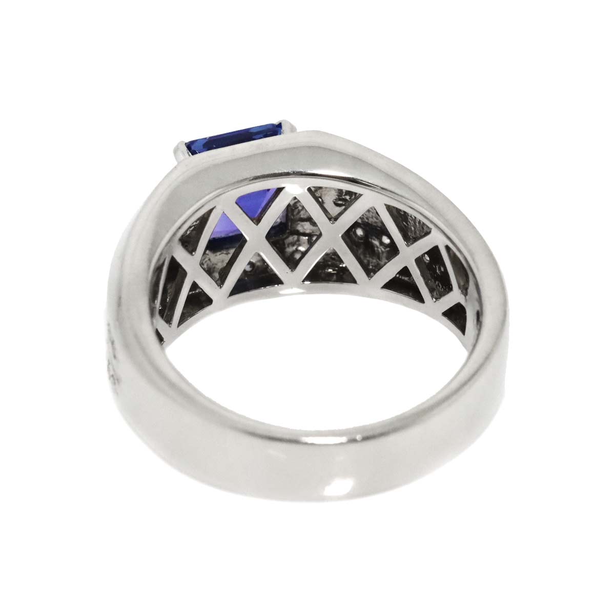 Tanzanite 2.02ct Diamond 0.60ct Ring Pt Platinum size8.25(US)