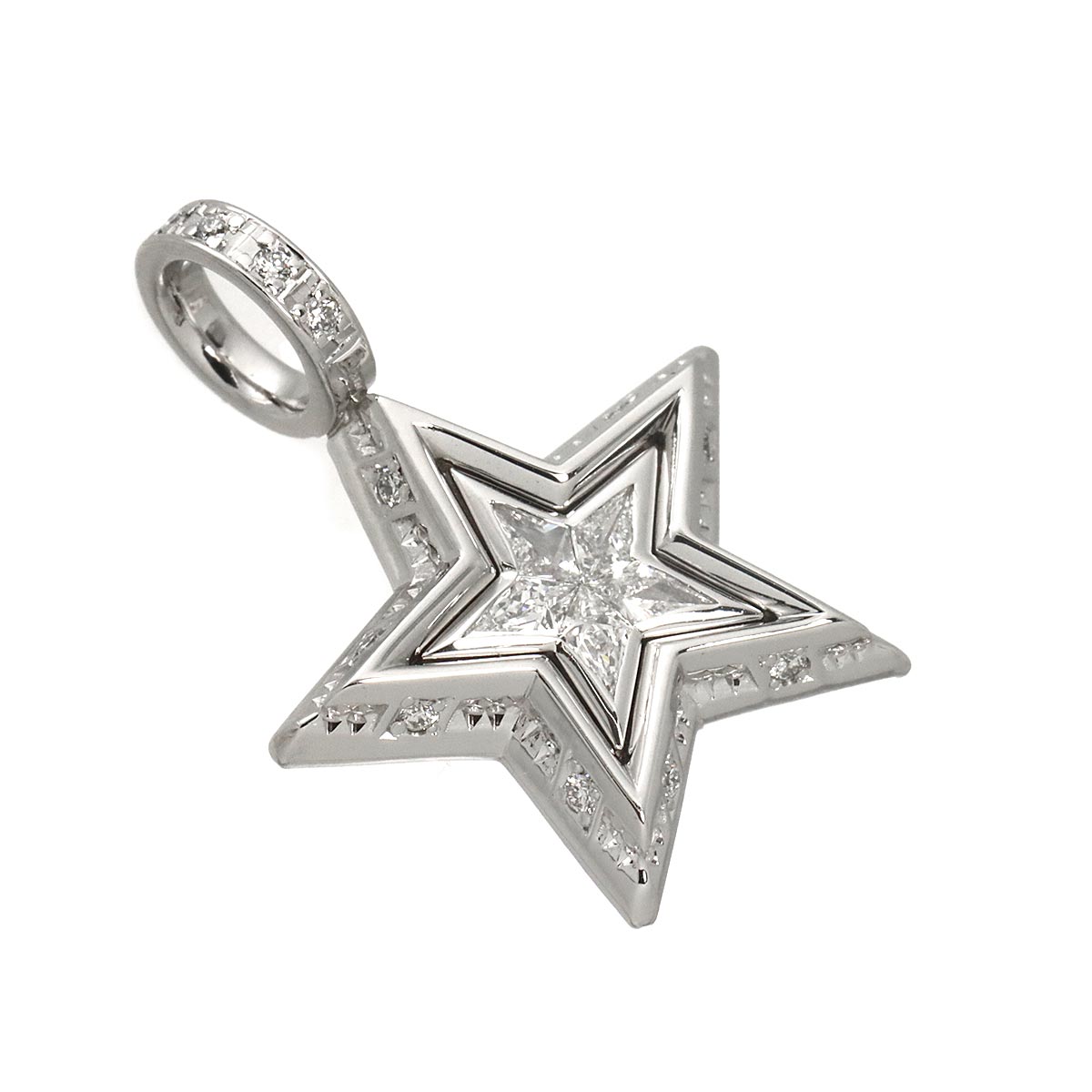 SJX Diamond 0.26ct Pendant Top 18K WG 750