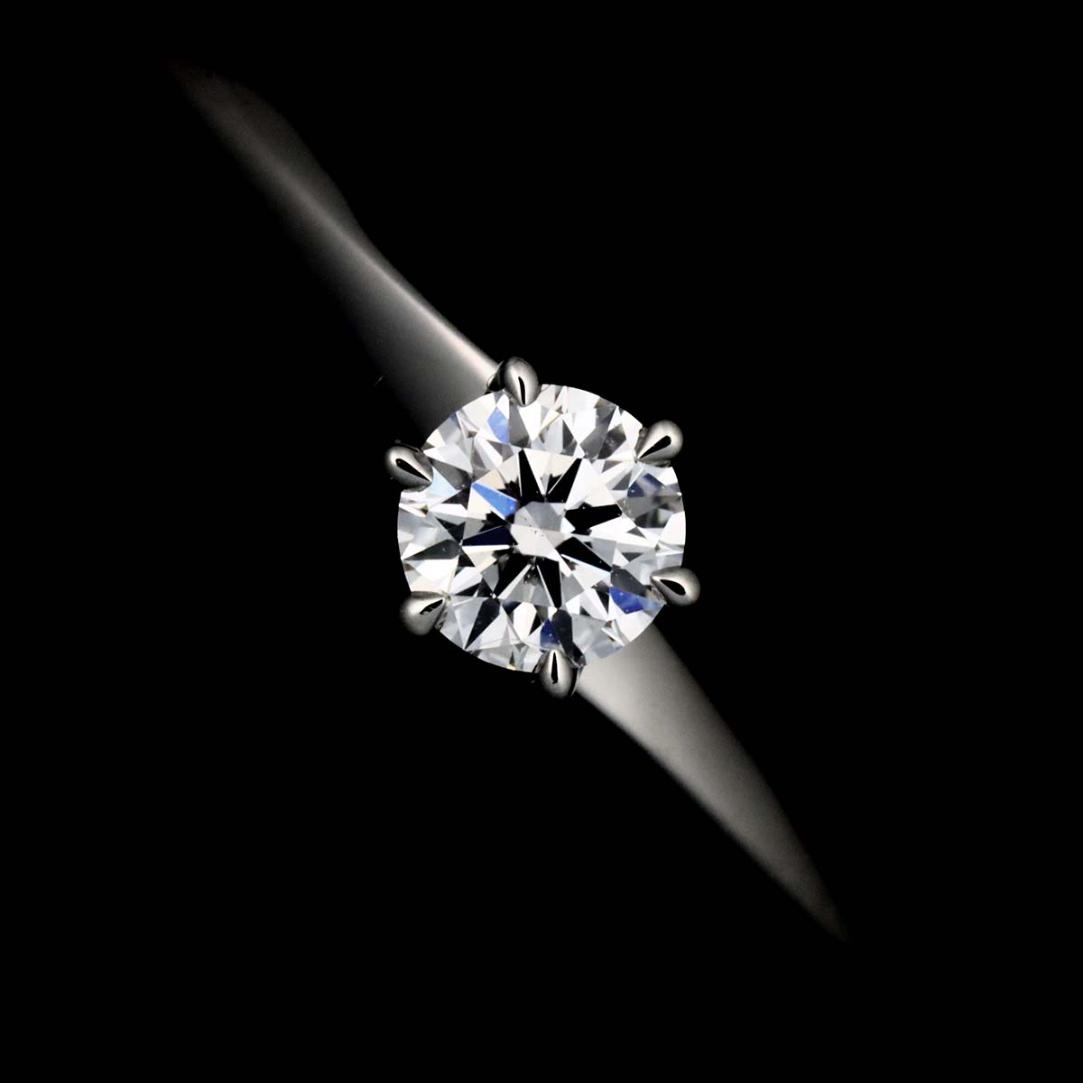 4C Diamond 0.212ct F/VS2/3EX Ring PT Platinum Size4.5(US)