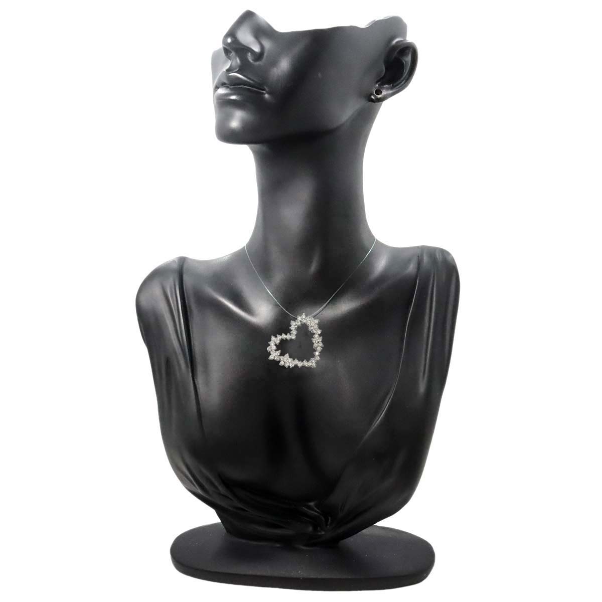 Diamond 1.00ct Pendant Top 18K K18 WG White Gold 750