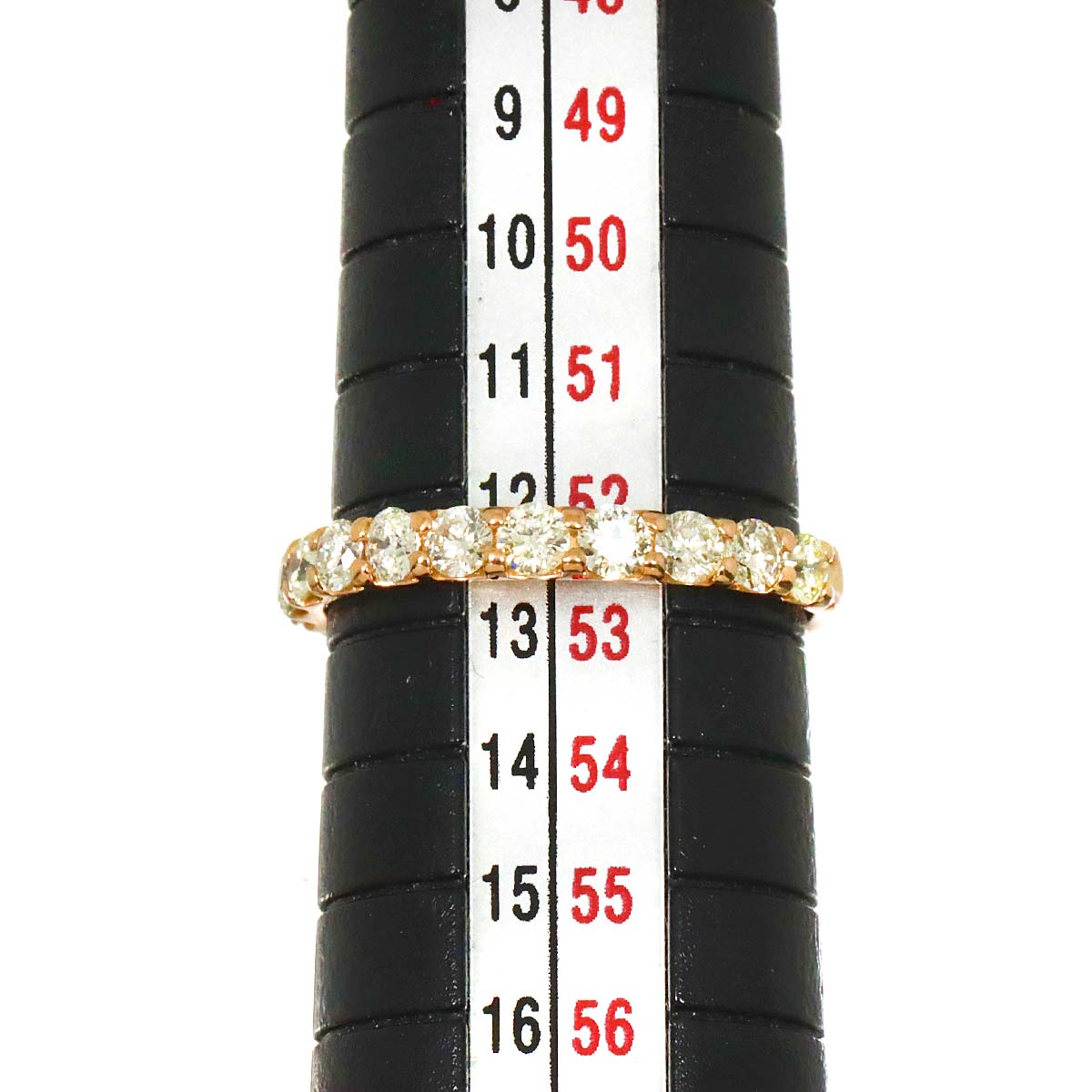 Diamond 0.74ct Ring 18K PG Pink Gold 750 Size6-6.25(US)