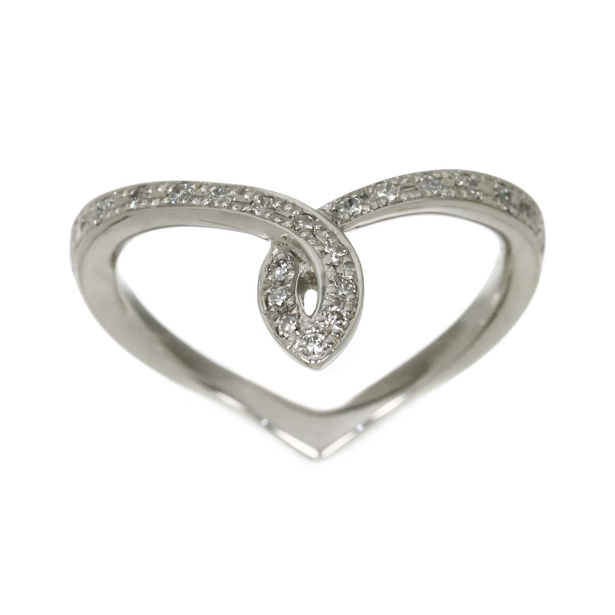 Diamond 0.15ct Ring Pt Platinum size5.5-5.75(US)