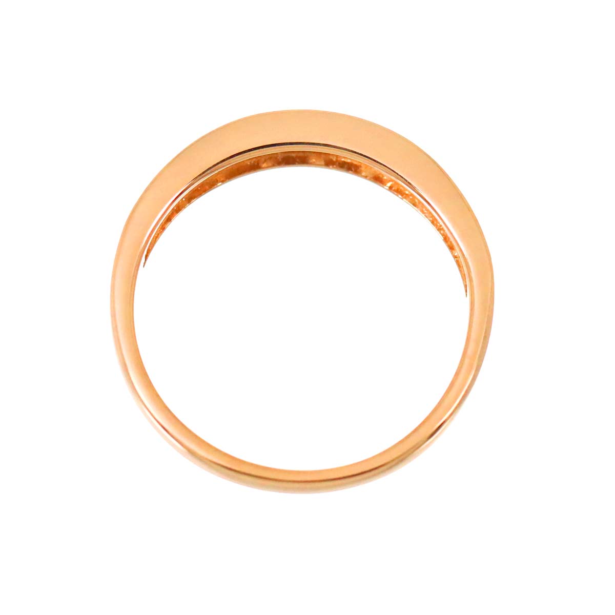 Diamond 0.519ct Ring 18K PG Pink Gold 750 Size5.5-5.75(US)