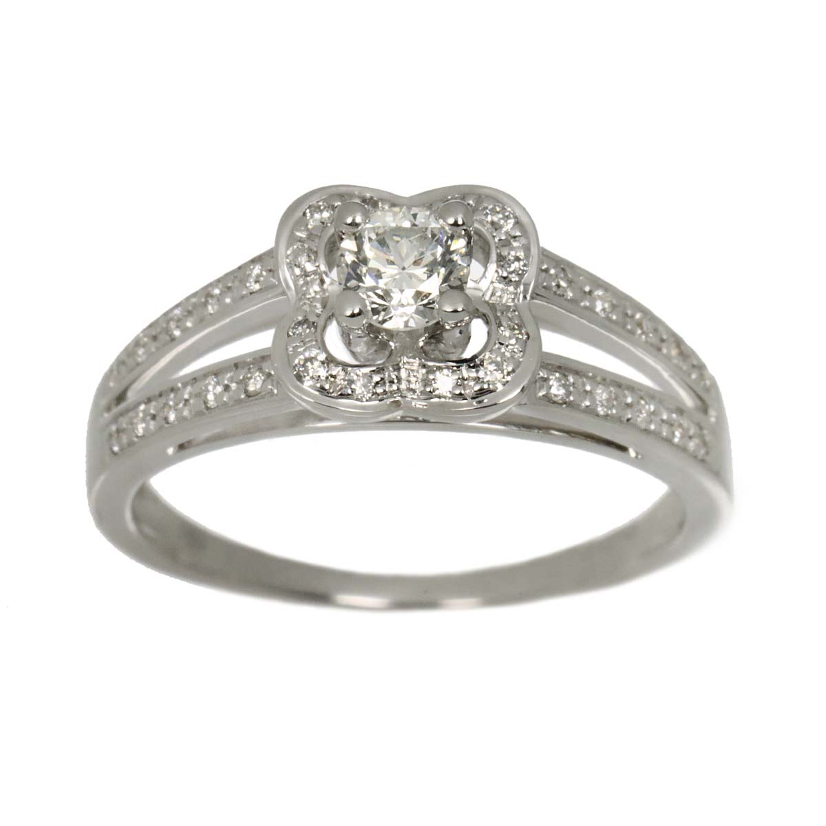 chance of Love Diamond Ring 18K WG 750 size4(US)