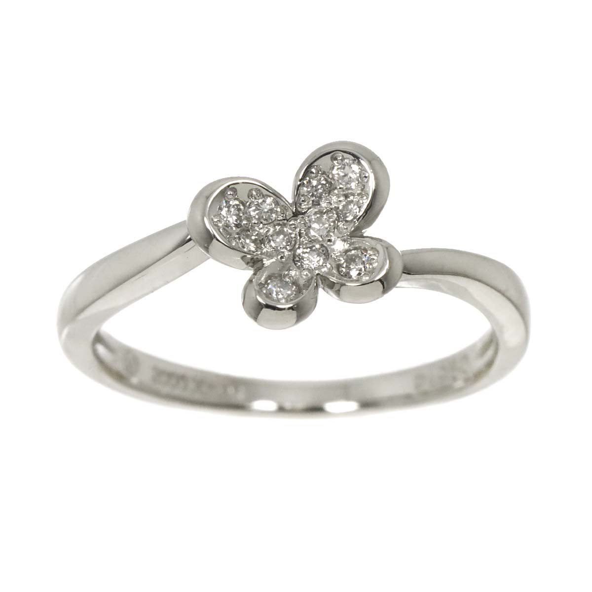 Diamond Ring Pt Platinum size4.75-5(US)