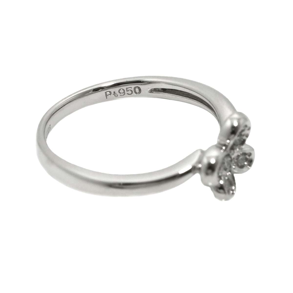 Diamond Ring Pt Platinum size4.75-5(US)