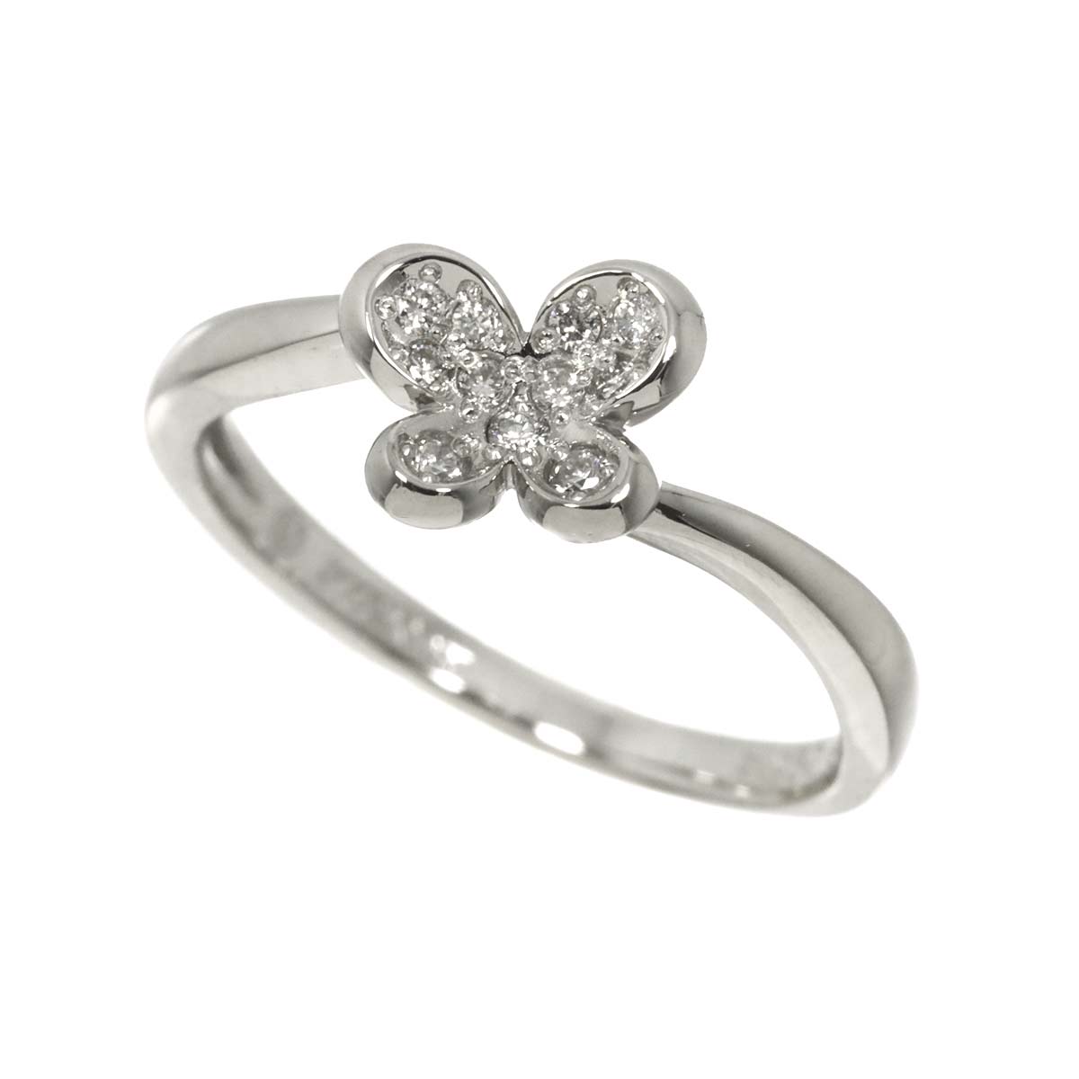 Diamond Ring Pt Platinum size4.75-5(US)