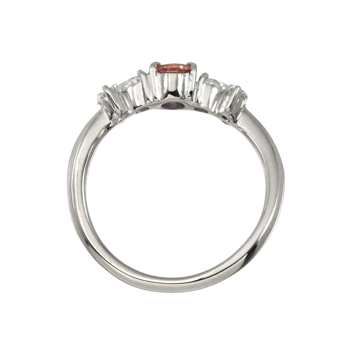 Sapphire 0.435ct Diamond 0.28ct Ring Pt Platinum 5.75-6(US)