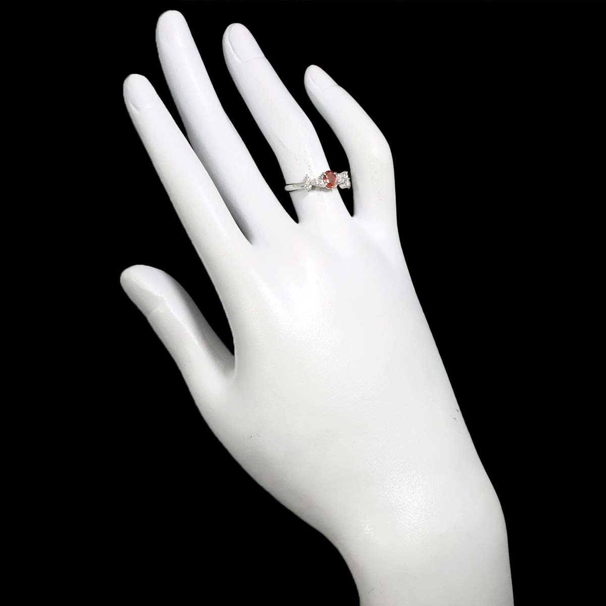 Sapphire 0.435ct Diamond 0.28ct Ring Pt Platinum 5.75-6(US)