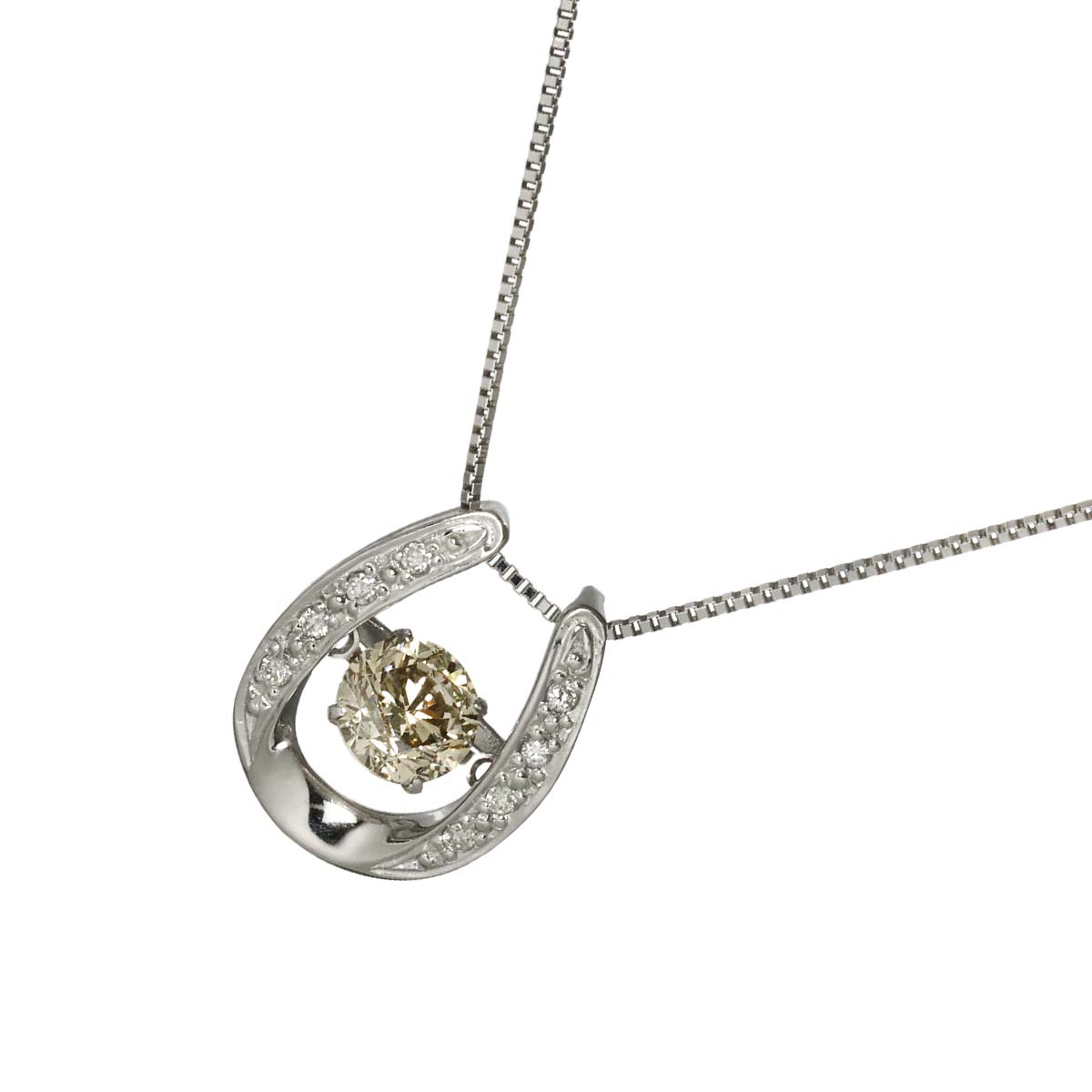Diamond 0.813ct VLB/SI2 0.05ct Necklace Pt