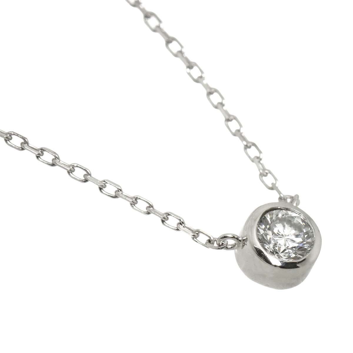 Diamond 0.20ct Necklace 18K WG White Gold 750