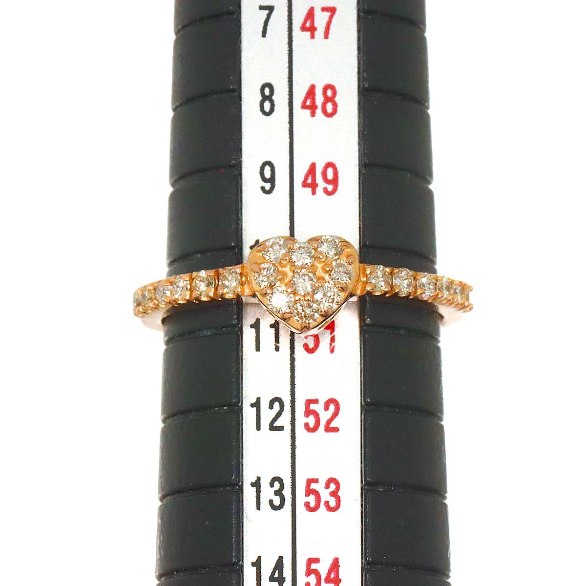 Diamond 0.30ct Ring 18K PG Pink Gold 750 Size5-5.25(US)