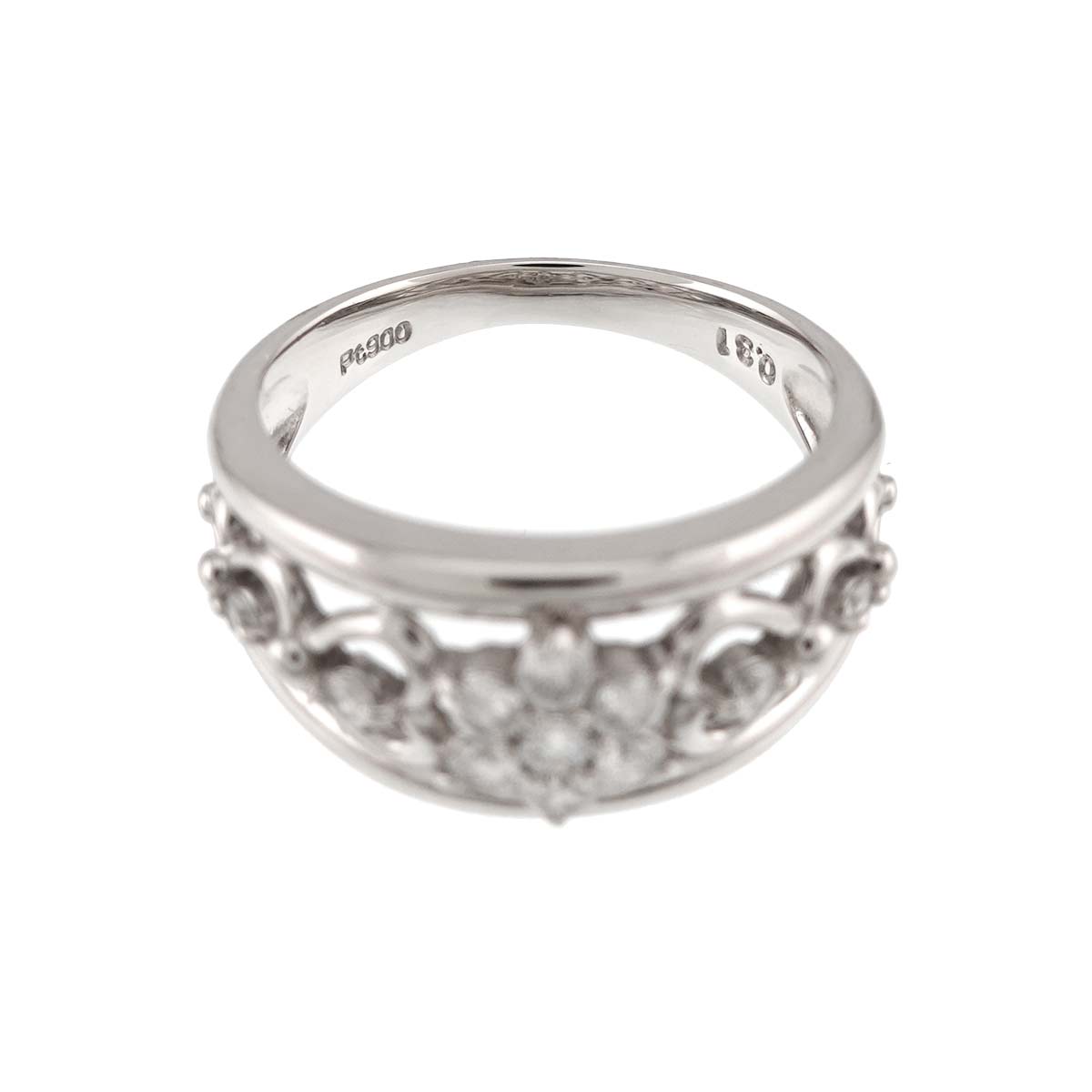 Diamond 0.31ct Ring Pt Platinum size6(US)