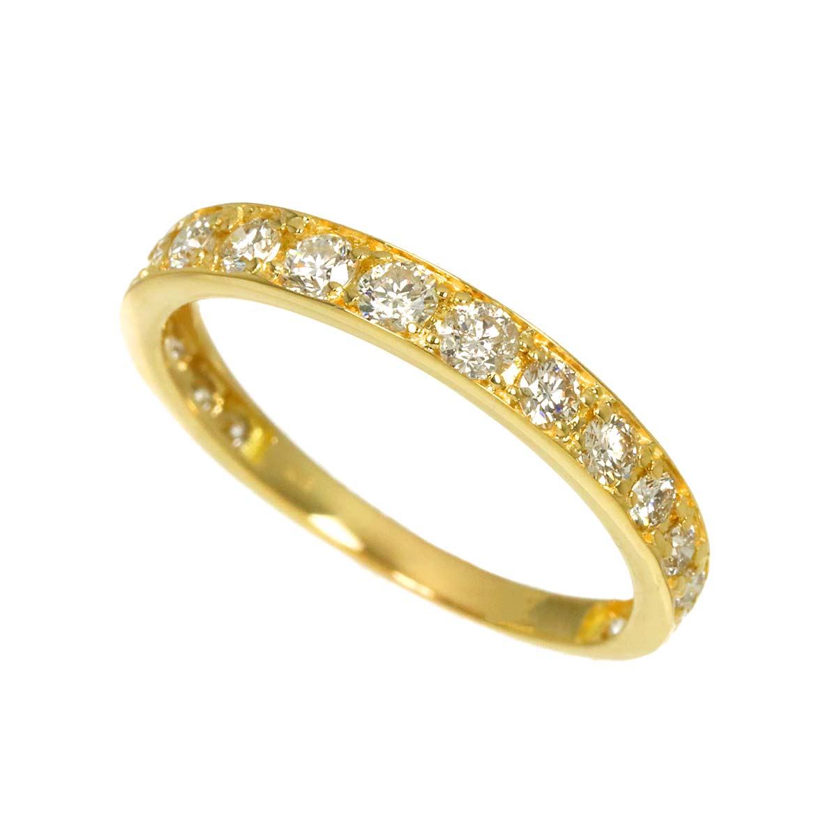 Diamond 0.50ct Ring 18K YG Yellow Gold 750 size5.25(US)