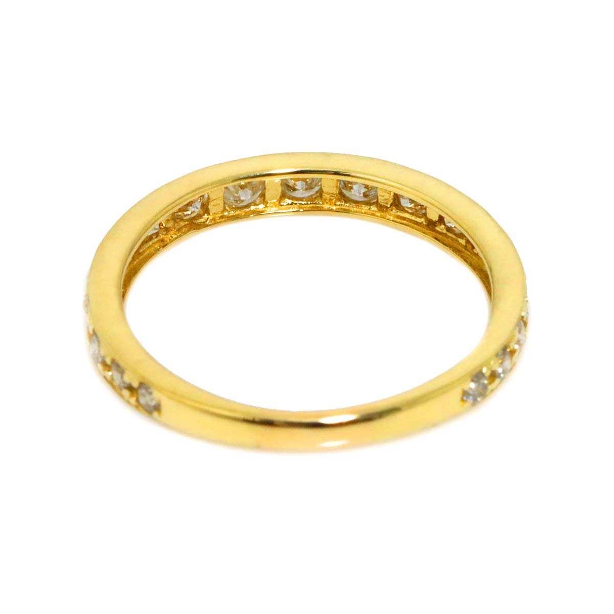 Diamond 0.50ct Ring 18K YG Yellow Gold 750 size5.25(US)