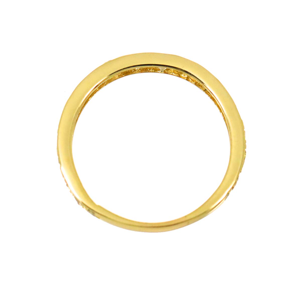 Diamond 0.50ct Ring 18K YG Yellow Gold 750 size5.25(US)