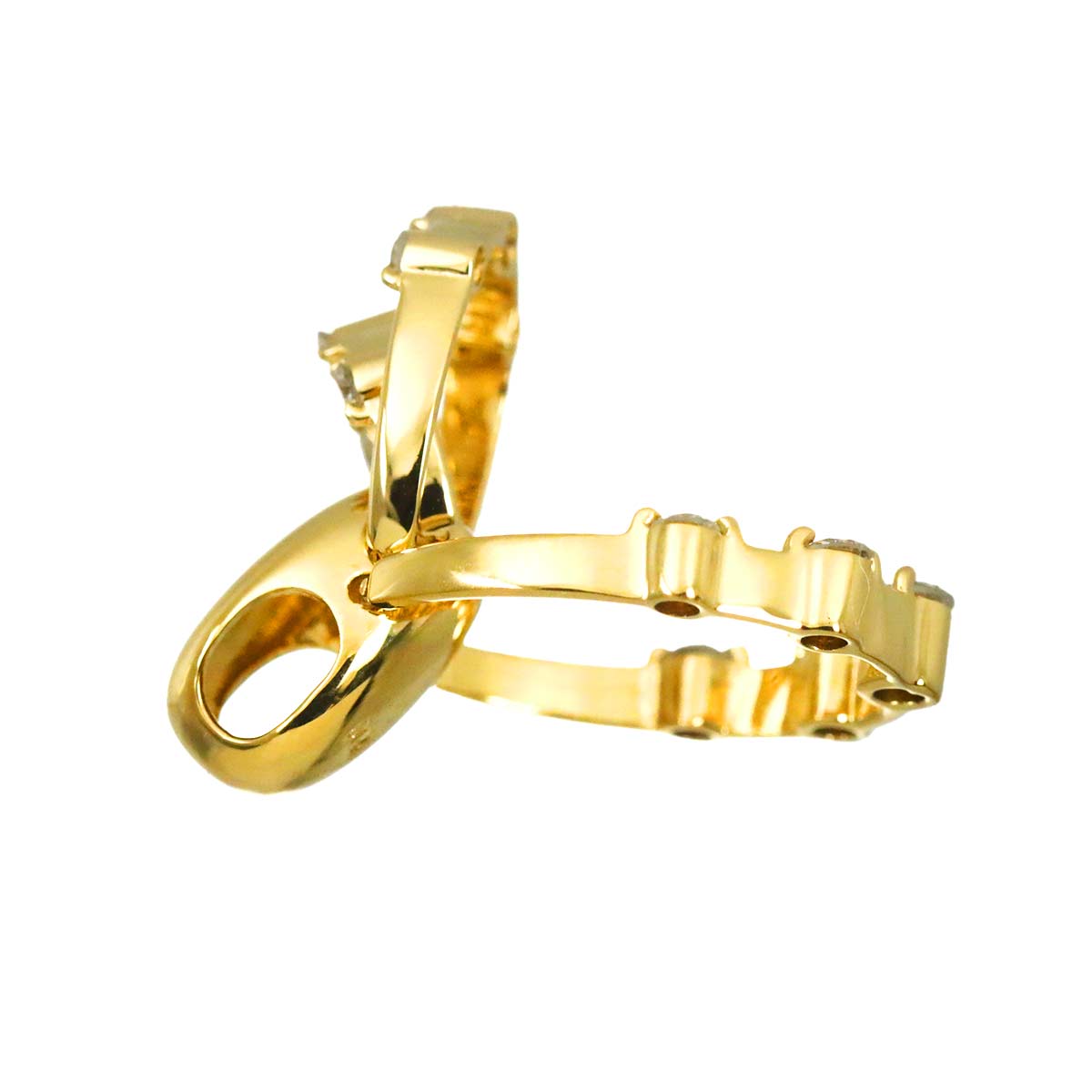 Diamond 0.50ct Pendant 18K YG Yellow Gold 750