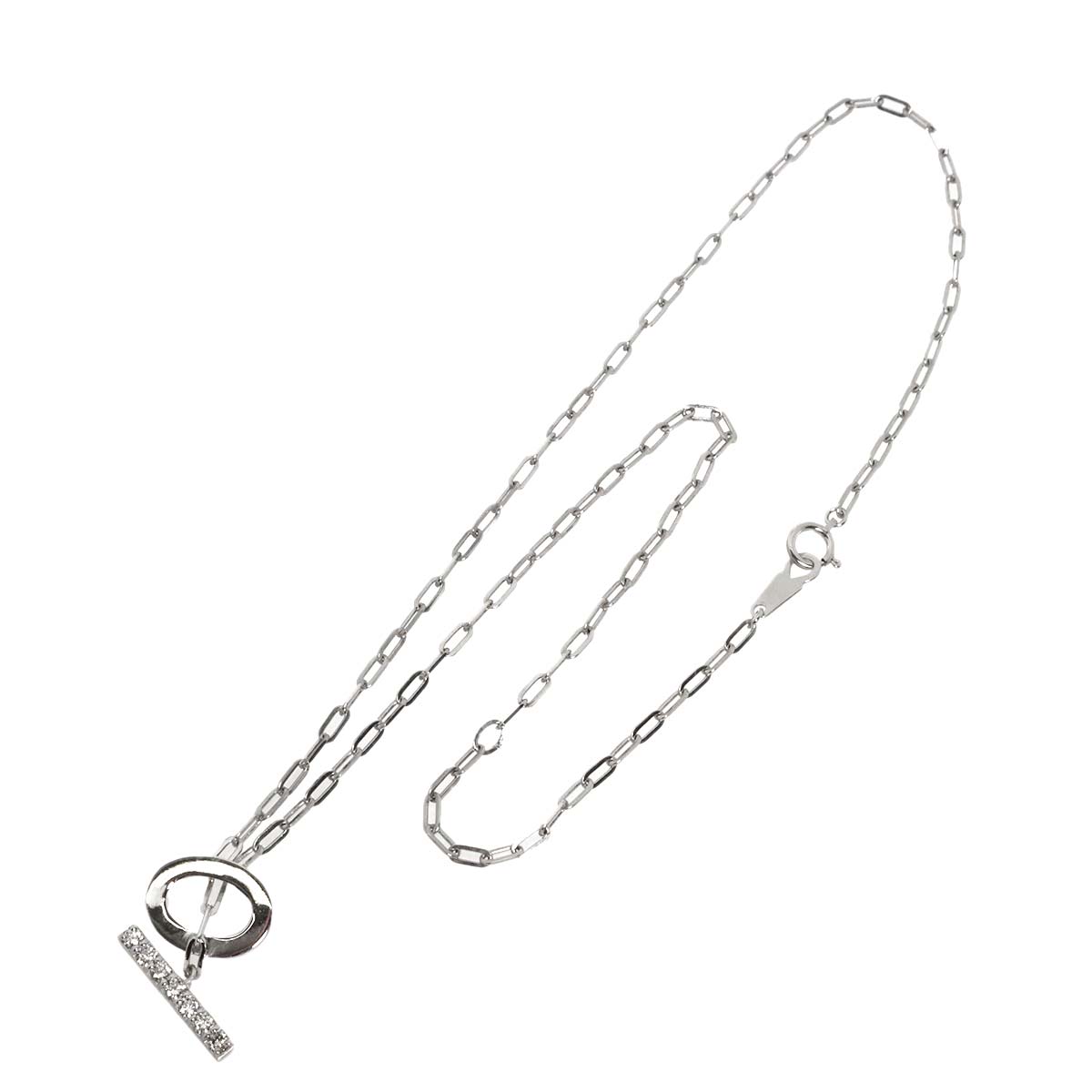 Diamond 0.26ct Necklace 18K WG White Gold 750