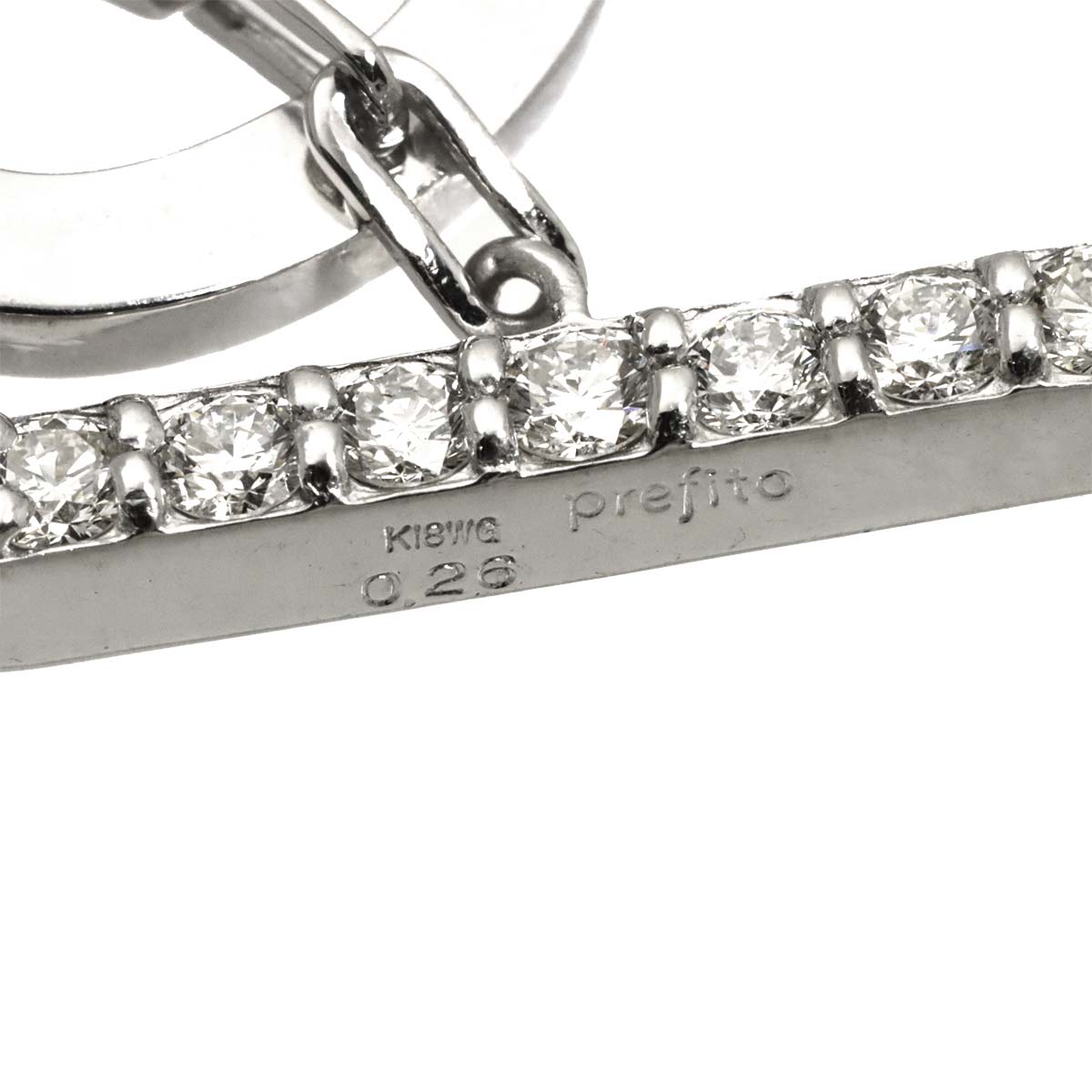 Diamond 0.26ct Necklace 18K WG White Gold 750