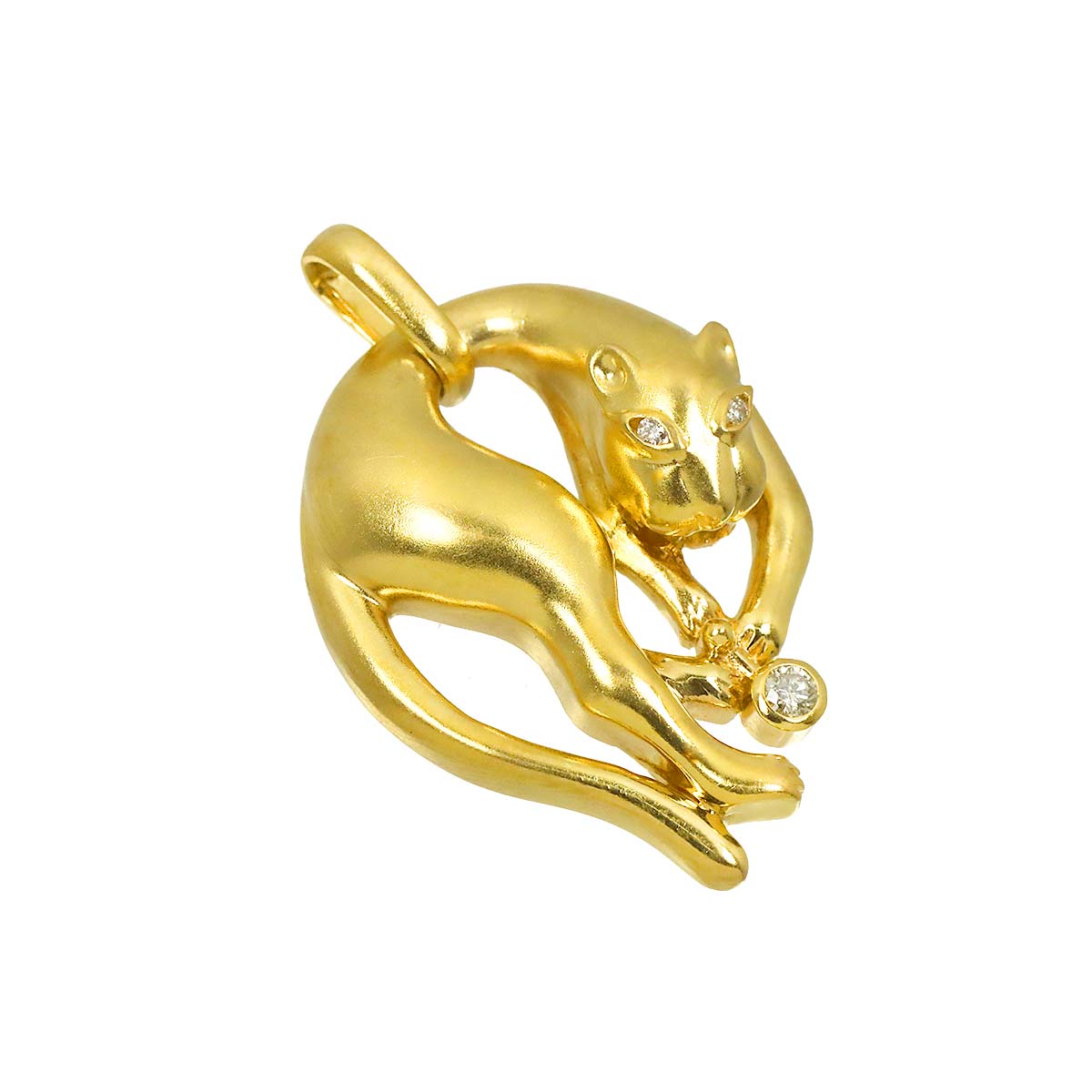 Diamond 0.05ct Pendant 18K YG Yellow Gold 750
