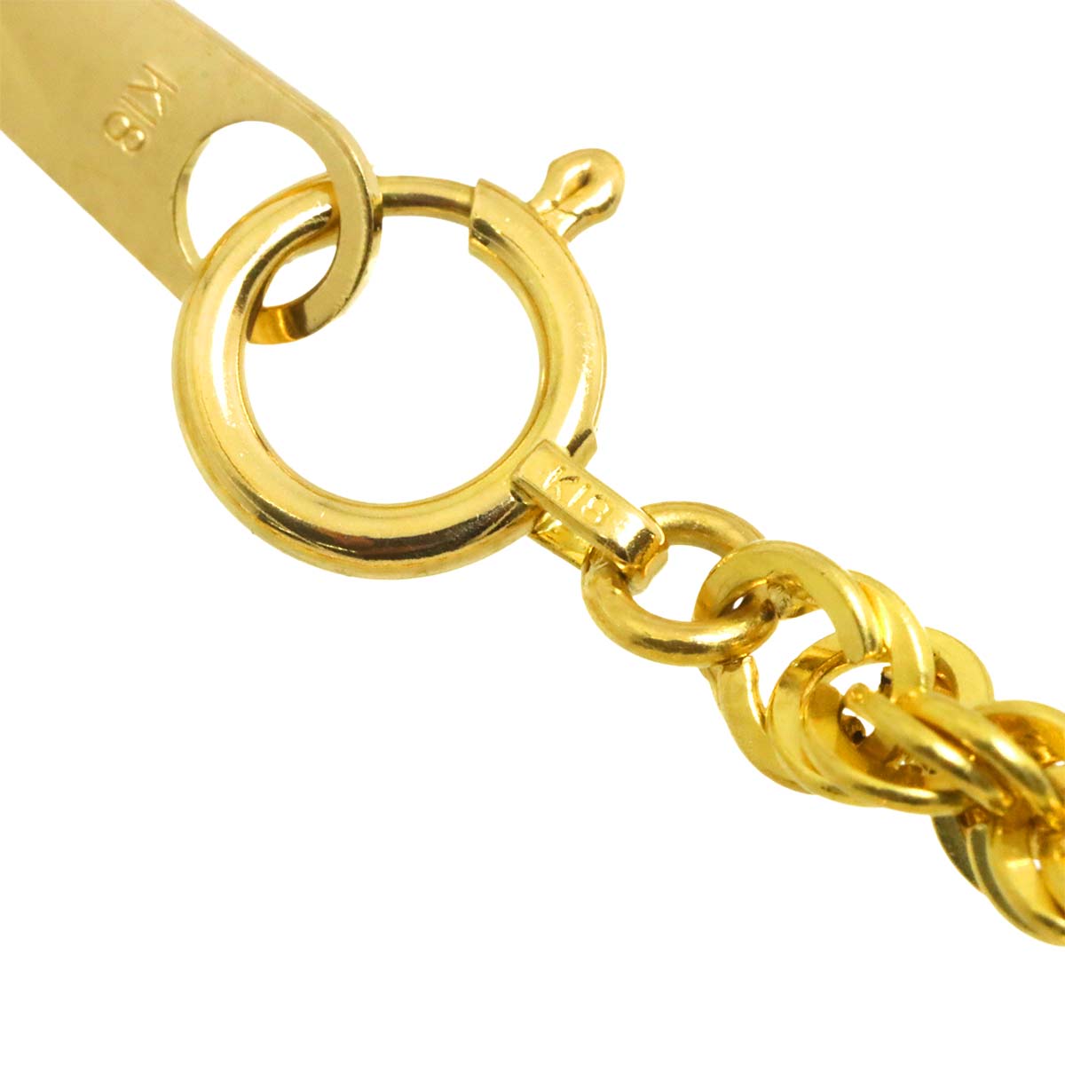 Diamond 0.42ct Necklace 18K YG Yellow Gold 750