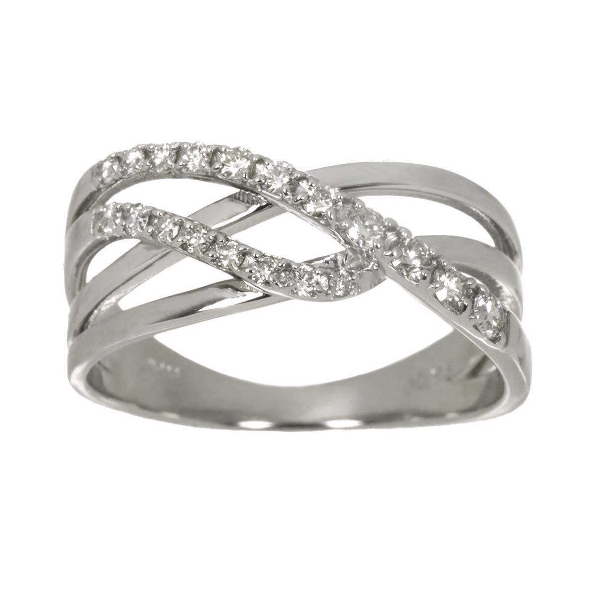 Diamond 0.25ct Ring Pt Platinum size5.5-5.75(US)