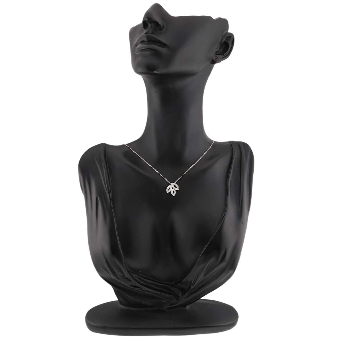 Lily Cluster Mini Diamond Necklace Pt