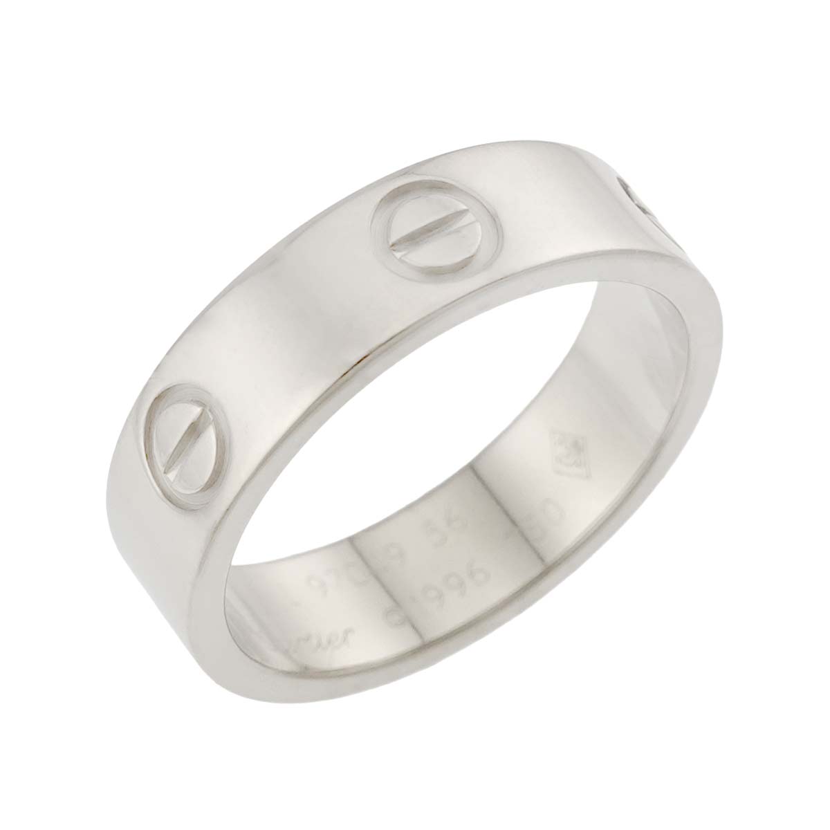 Love Ring 18K White Gold 750 size56 7.25-7.5(US)