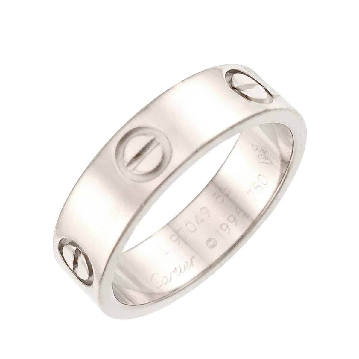 Love Ring 18K White Gold 750 size56 7.25-7.5(US)