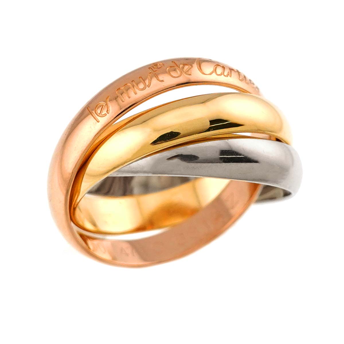 Trinity MM Ring 18K YG WG PG 750 Size47 4(US)