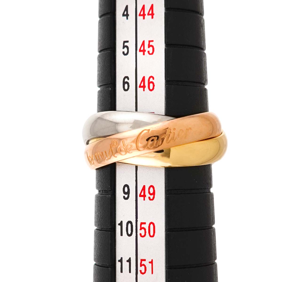 Trinity MM Ring 18K YG WG PG 750 Size47 4(US)